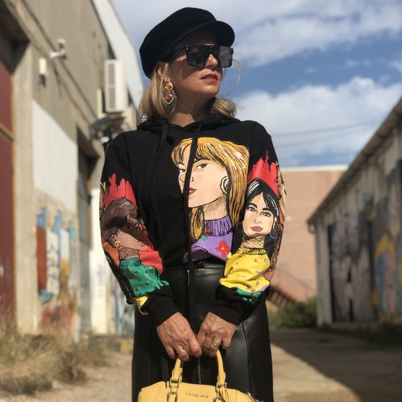 ZARA GIRL PRINTED HOODIE SWEATSHIRT - Picture 7 of 8